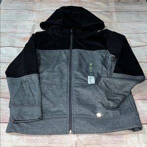 Xersion Black and Gray Kids Hoodie Size L NWT